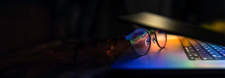 Lentes en computadora